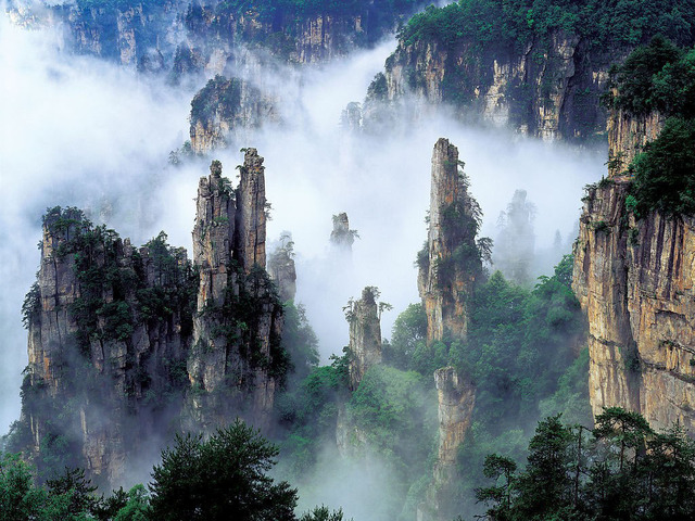 Montagnes de Tianzi, China