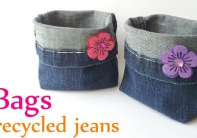 DIY How to Make Recycled Jean Bag
