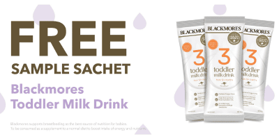 Free Samples: FREE Blackmores Toddler Milk Drink trial pack