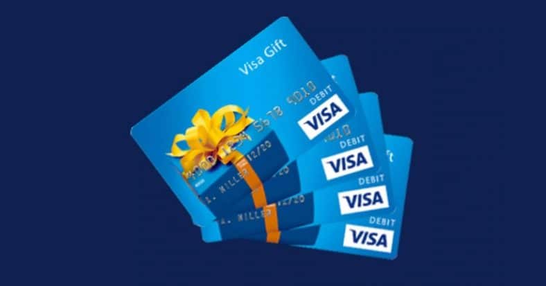 Win 1 of 5 $1,000 Prepaid Visa Debit Cards