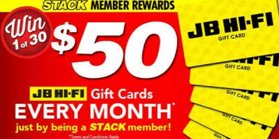 Win 1 of 30 x $50 JB Hi-Fi Gift Cards