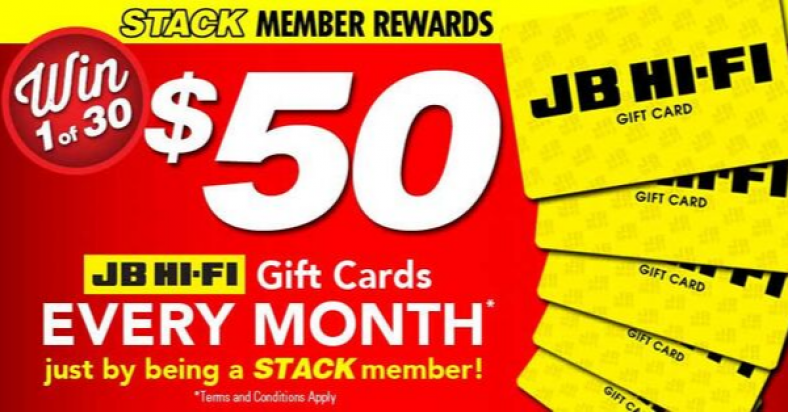 Win 1 of 30 x $50 JB Hi-Fi Gift Cards
