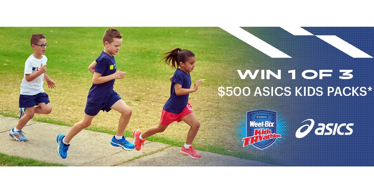Win 1 of 3 ASICS Kids Product Packs Worth $500 from ASICS