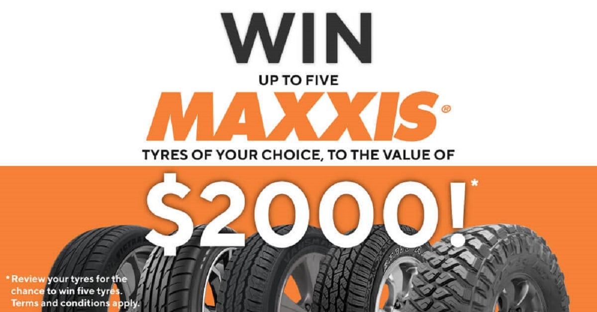 Win a set of 5 Maxxis Tyres
