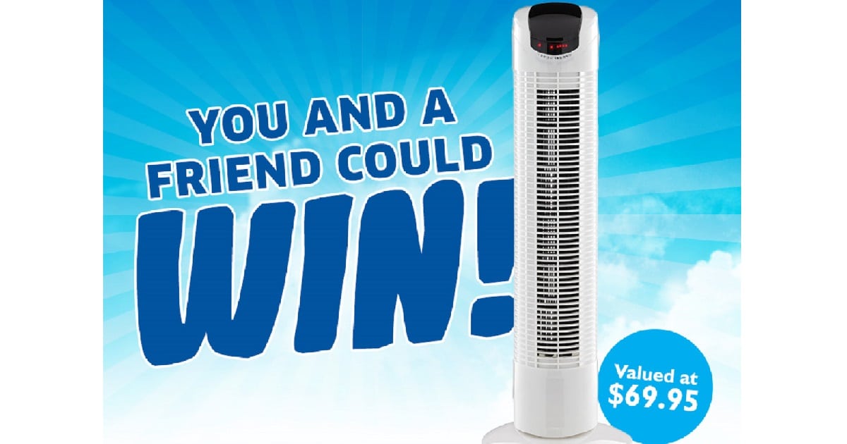 Win a Heller Tower Fan for you & one for a friend