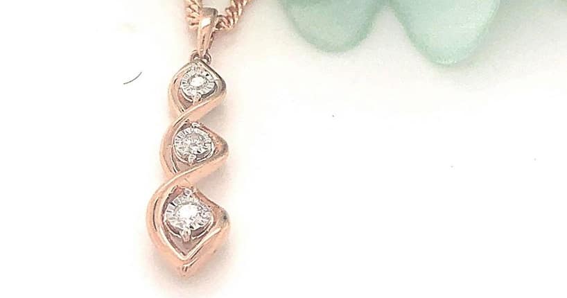 WIN a Rose Gold Diamond Necklace