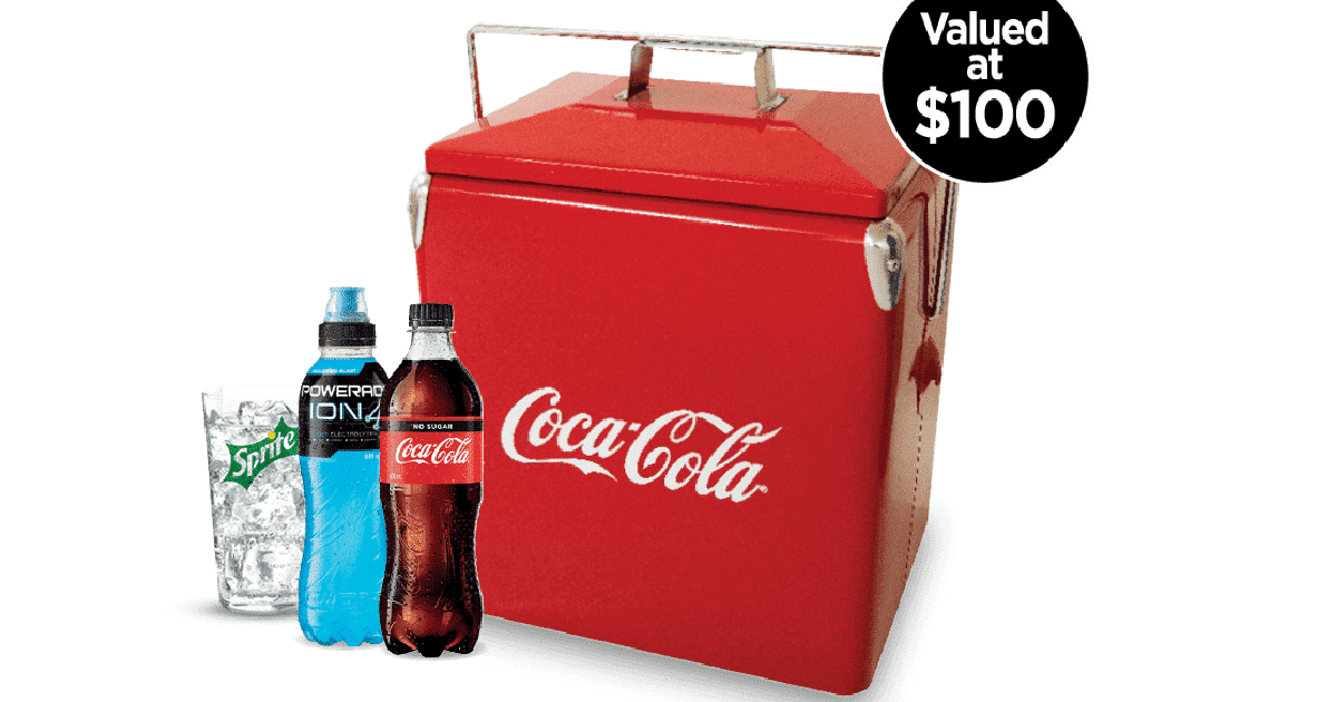 Win a Coca-Cola branded retro cooler