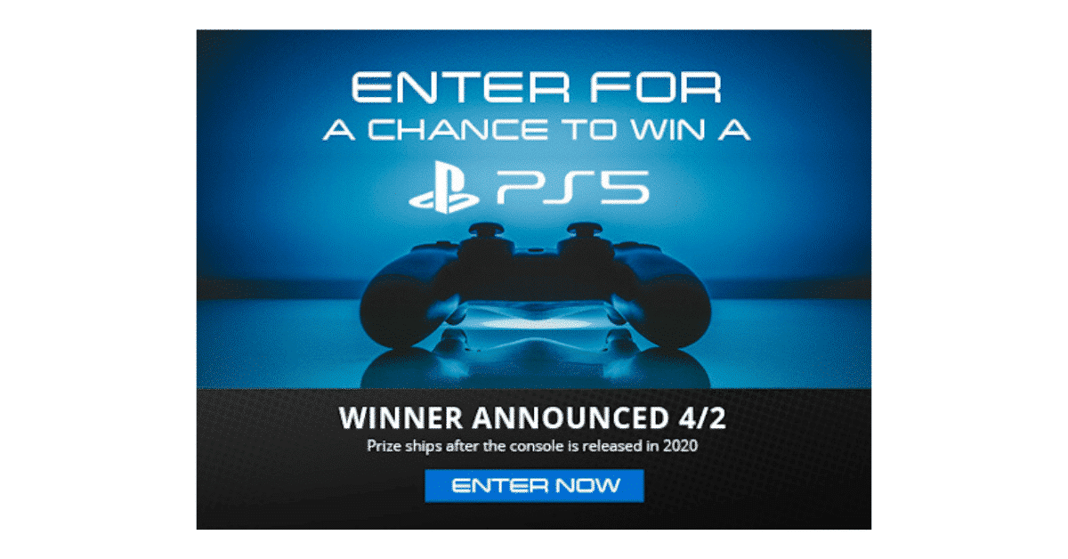 Try to WIN a PS5 once it's released