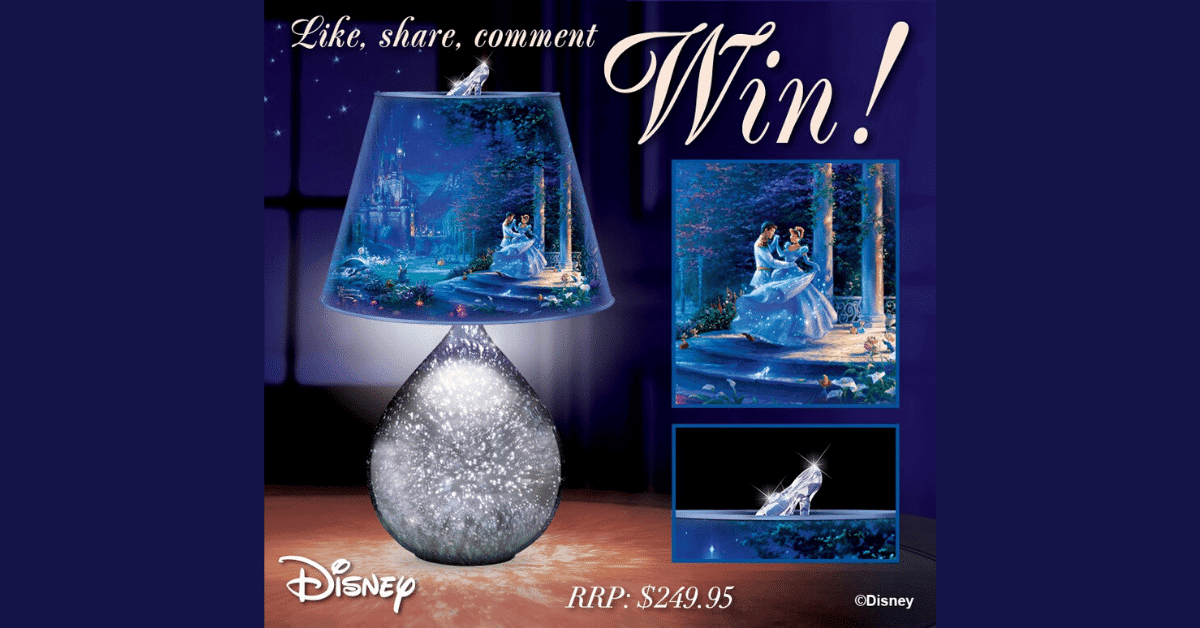 Try to WIN a Cindrella Dancing in the Starlight Lamp