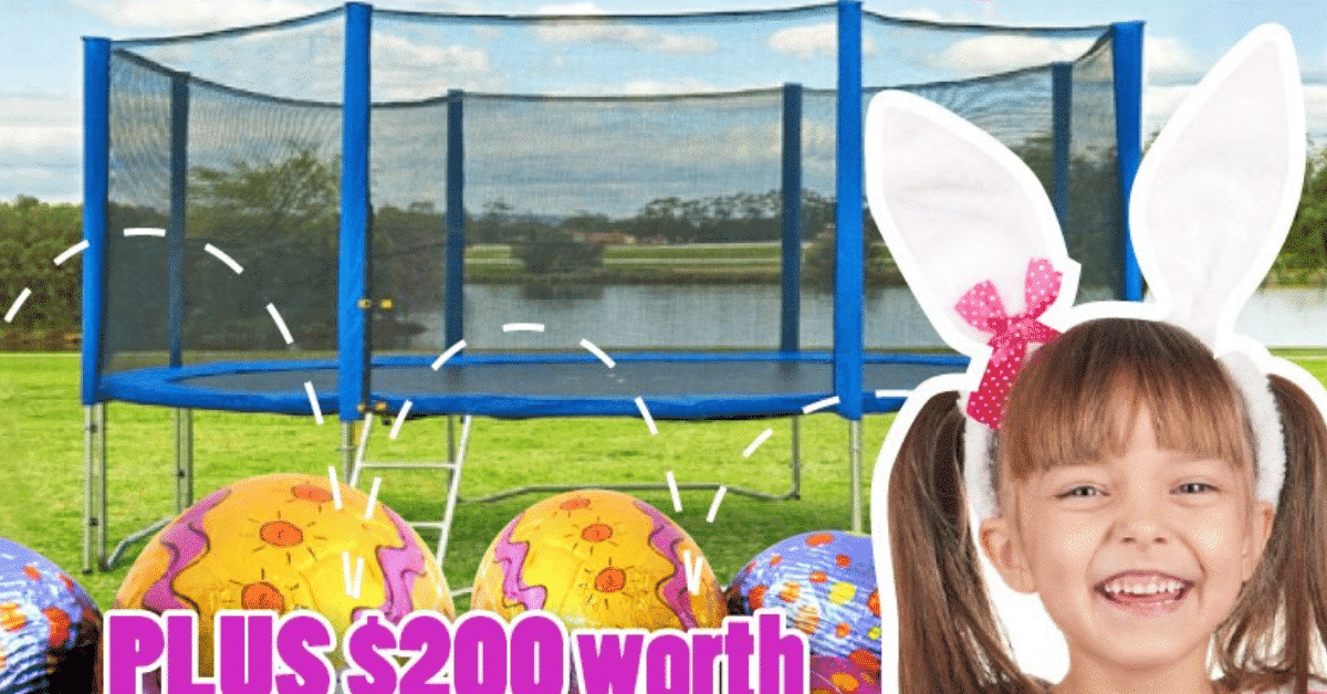 Try to WIN a trampoline + $200 Easter Eggs
