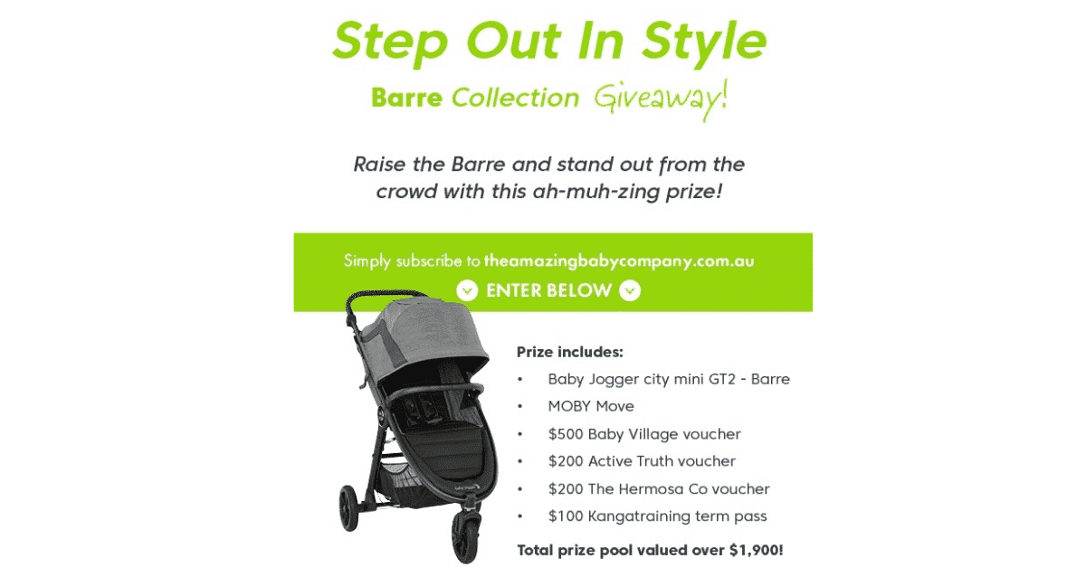 Win a Baby Jogger/Stroller & Carrier PLUS Baby & Fitness Vouchers
