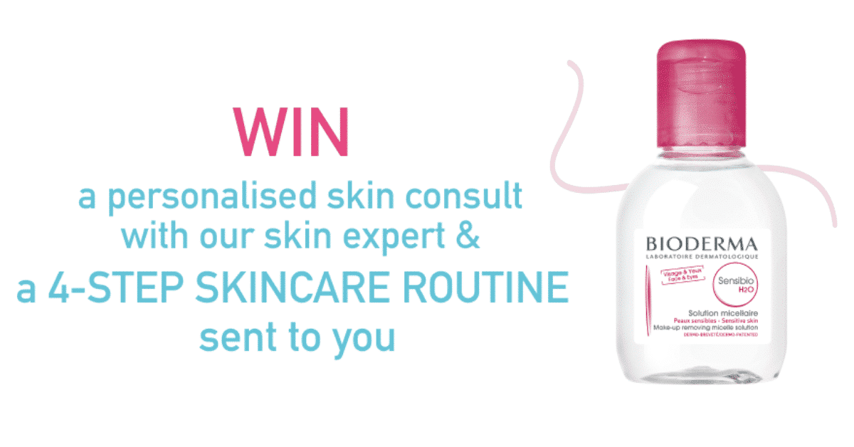 Win a Bioderma skincare routine pack + personalized skin consult with a skin expert