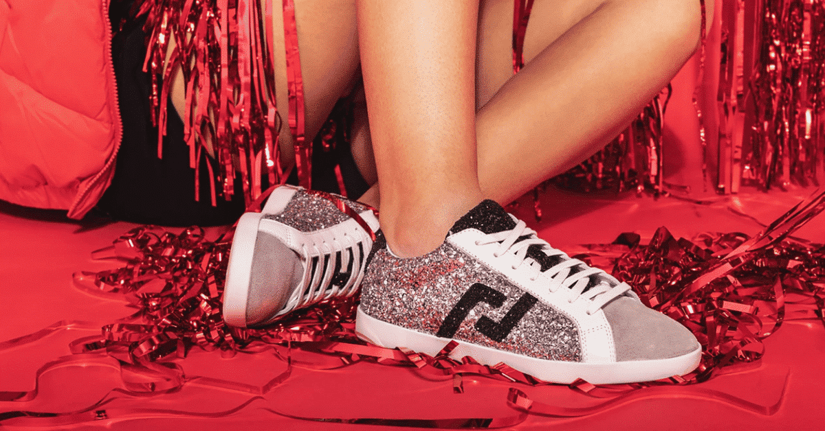 Win 1 of 10 pairs from rollie's Sparkly exclusive sneaker collection