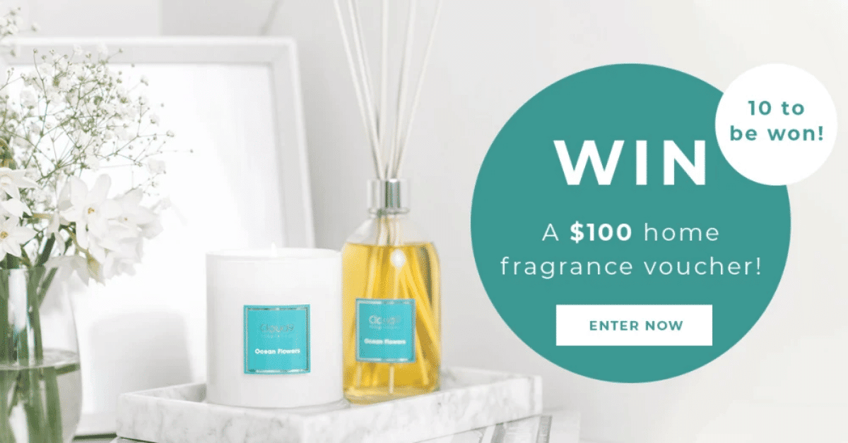 Win 1 of 10 x $100 Cloud 9 (Fragrance Candles & Diffusers) Vouchers