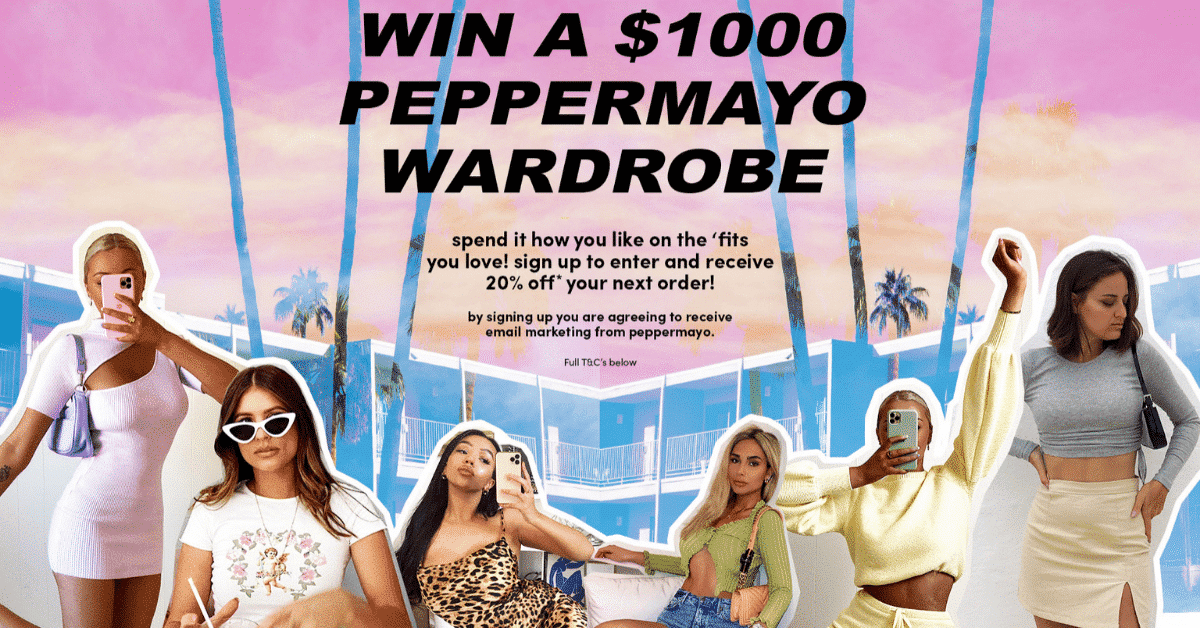 Win a $1000 wardrobe from Peppermayo