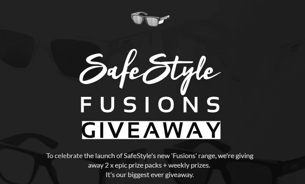 Win 1 of 2 SafeStyle 'Fusions' Protective Eyewear, Merchandise & Mastercard Packs