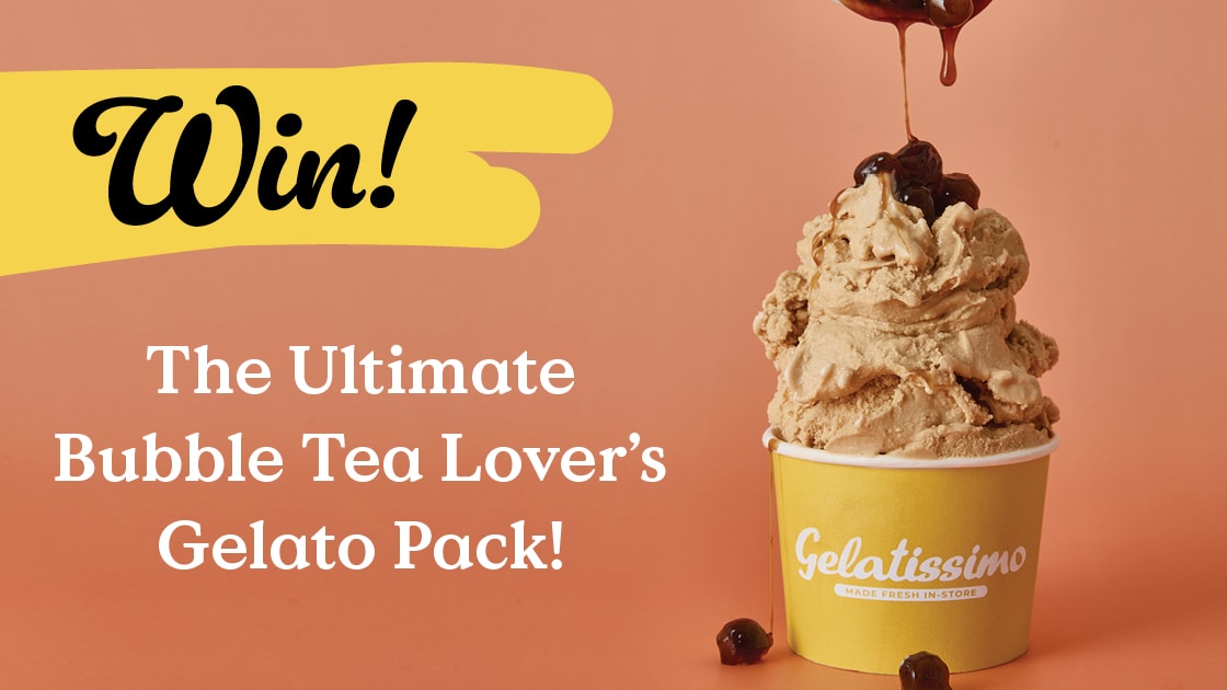 Win the ultimate Bubble Tea Lover's Gelato Pack