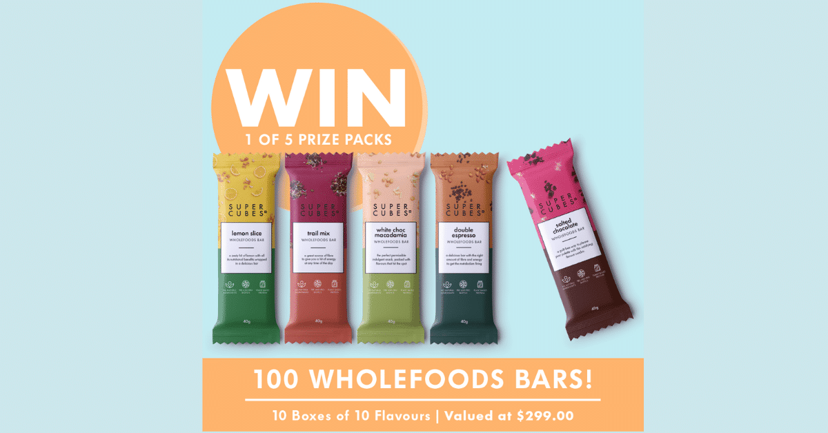 Win 3 month supply of Super Cubes Wholefoods Bars