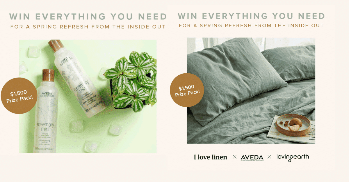 Win an Aveda haircare pack, a French linen Quilt Cover Bundle, & more...