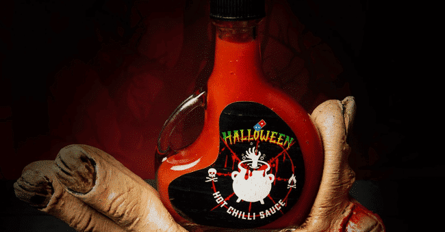 Win 1 of 90 bottles of Domino's Ghost Chilli Hot Sauce