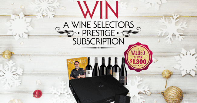 Win a $1,300 Wine Selectors subscription (4 winners)