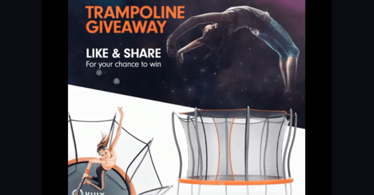 Win a Vuly Medium Trampoline & Basketball Set