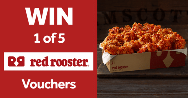 Win 1 of 5x $100 Red Rooster Vouchers