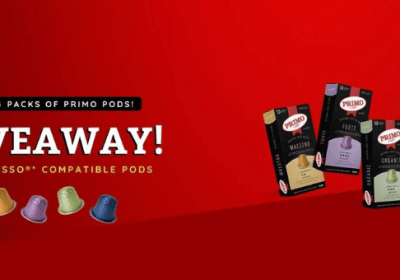 Win a Pack of 4000 Coffee Capsules from Primo Caffe (100 winners)