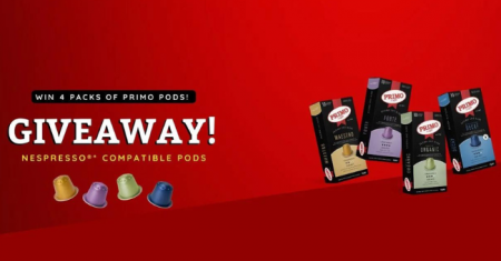 Win a Pack of 4000 Coffee Capsules from Primo Caffe (100 winners)