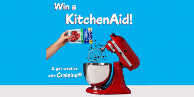 Win a KitchenAid Cranberry-red Mixer from Ocean Spray