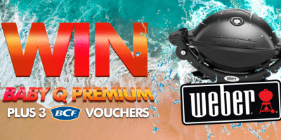 Win a Weber Baby Q Premium Gas Barbeque or 1 of 3 BCF Gift Cards