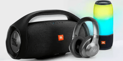 JBL headphones and speaker