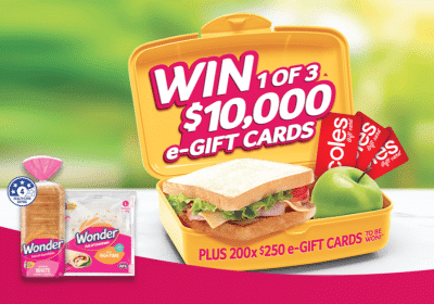 Win 1 of 3 Coles Gift Cards of $10,000