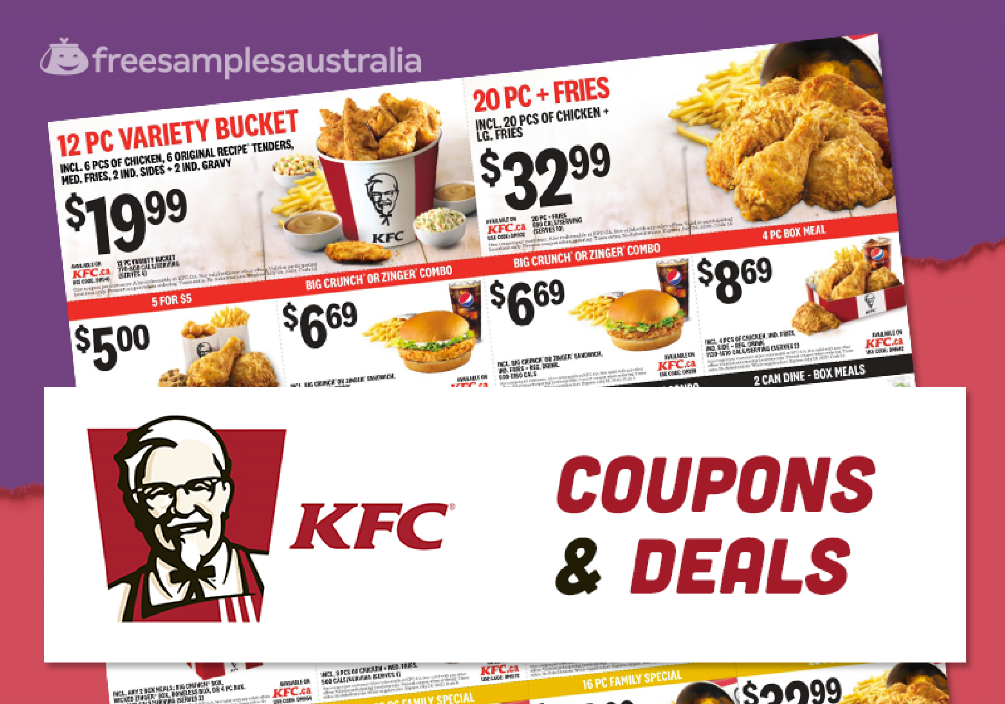 KFC Vouchers & Deals → May 2021 – Free Samples Australia