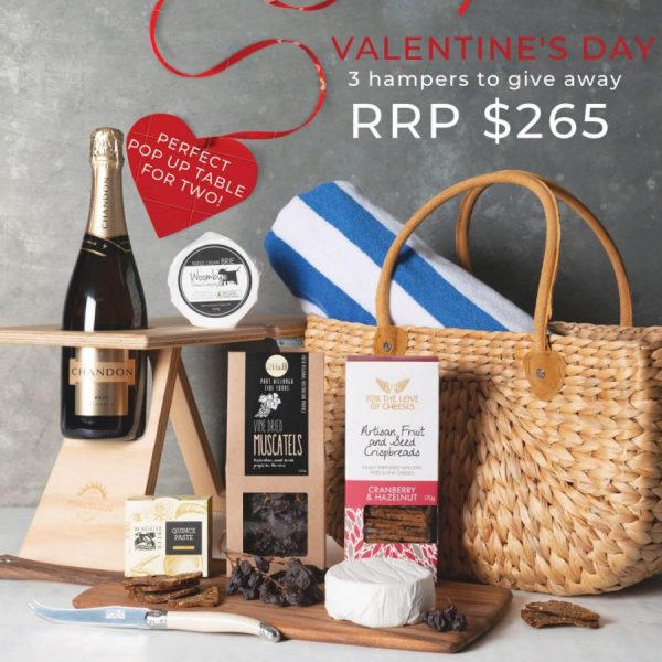 Win 1 of 3 Valentine's Day Hampers from Gourmet Basket