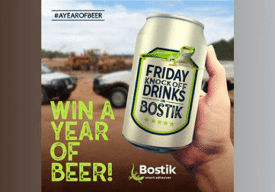 Win a year of beer on Bostik