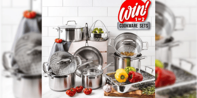Win 1 of 2 Baccarat® iconiX® 9 Piece Stainless Steel Cookware Sets