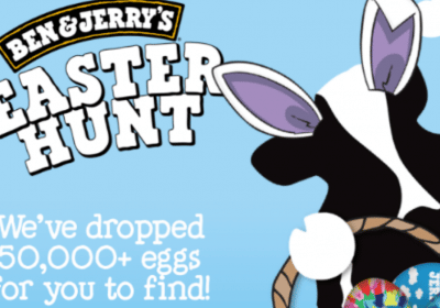 Ben & Jerry's Easter Hunt 2021 - Win 1 of 50,000 Offered Prize Packs 
