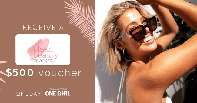 Win 1 year supply of sunglasses & a $500 Clean Beauty Market Gift Voucher