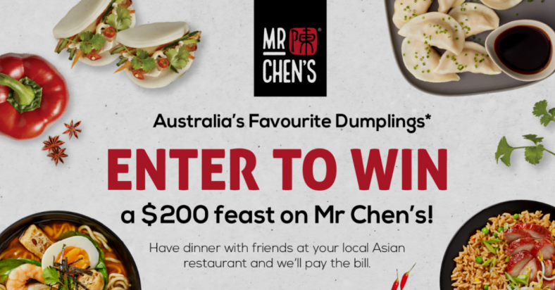 Win a $200 Feast on Mr Chen's
