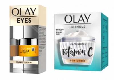 Try and Review: FREE Olay Niacinamide Vitamin C Eye Cream & Face Moisturizer