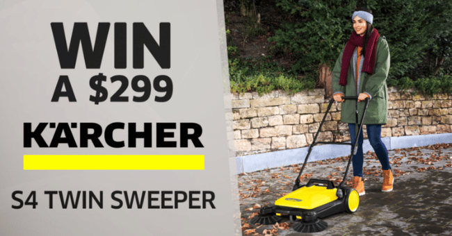 Win a Kärcher S4 Twin sweeper ($299)