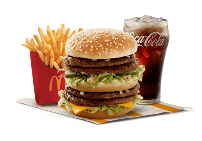 $4 Small Big Mac Meal + Extra Cheeseburger with mymacca’s App 
