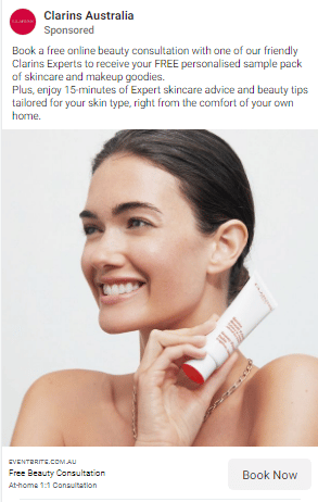 Clarins Australia - Free beauty consultation + Skincare and makeup samples 