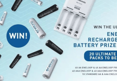Win 1 of 20 Eneloop Rechargeable Battery & Charger Packs