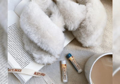 Win Mayberry Slippers & Burt's Bees Advanced Relief Lip Balms