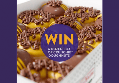 Win a dozen box of Crunchie Doughnuts