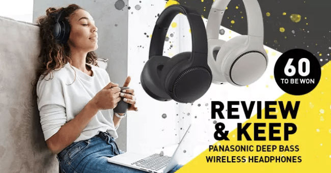 60 Pairs of Panasonic Deep Bass Bluetooth Headphones to Review & Keep
