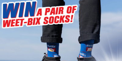Win 1 of 50 pairs of Weet-Bix branded socks
