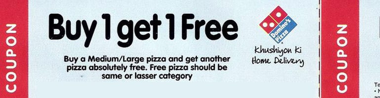 Dominos Buy One Get One Free